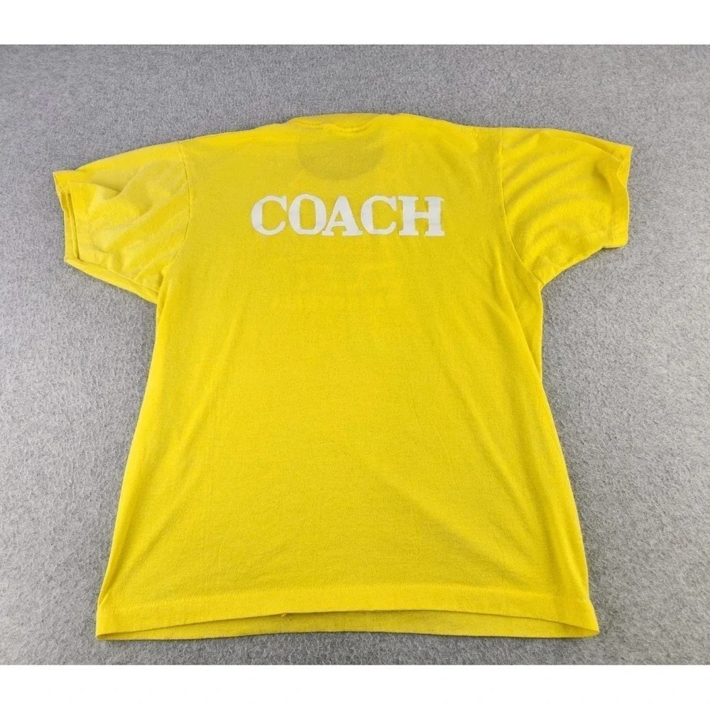 Vintage YMCA Basketball Shirt Single‎ Stitch Coach Tee Screen Stars XL Medium
